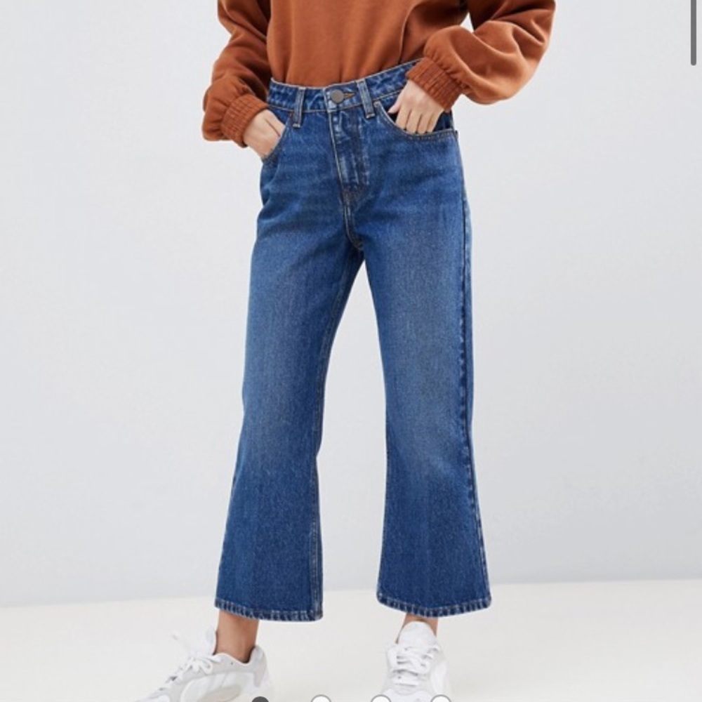 ASOS Petite Egerton cropped flare jeans